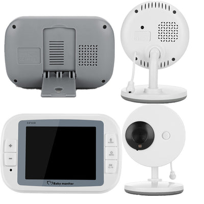 Monitor Inalámbrico para Bebé 3.5" con Visión Nocturna y Control de Temperatura