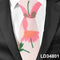 Corbata Estampada Algodón y Lino Animales y Plantas - Versión Angosta 6cm