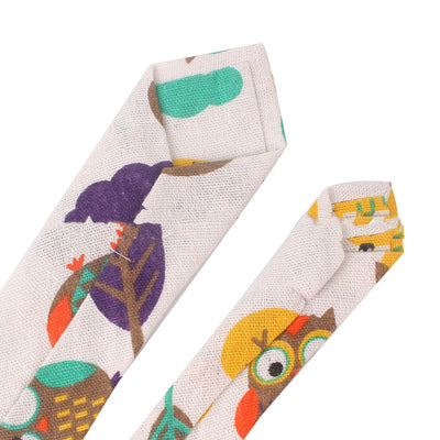Corbata Estampada Algodón y Lino Animales y Plantas - Versión Angosta 6cm - Image 24