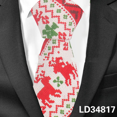 Corbata Estampada Algodón y Lino Animales y Plantas - Versión Angosta 6cm - Image 13