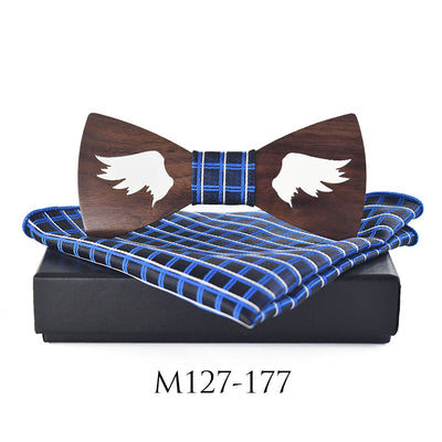Pajarita de Madera y Pañuelo de Seda para Traje Casual y Eventos - Image 17