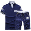 Conjunto Deportivo Casual de Dos Piezas - Camiseta V-Neck para Hombre - Image 4