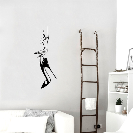 Fondo de Pared Tallado con Tacones Altos para Dormitorio - Image 11