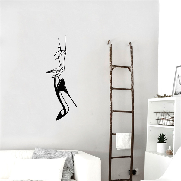 Fondo de Pared Tallado con Tacones Altos para Dormitorio