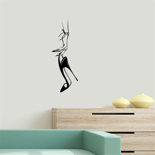Fondo de Pared Tallado con Tacones Altos para Dormitorio - Image 3