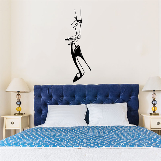 Fondo de Pared Tallado con Tacones Altos para Dormitorio - Image 5