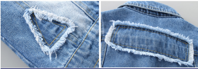 Chaqueta Vaquera Infantil con Parches - Abrigo de Manga Larga - Image 12