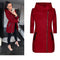 Chaqueta Sudadera con Capucha y Cierre Lateral para Mujer - Fleece Cálido