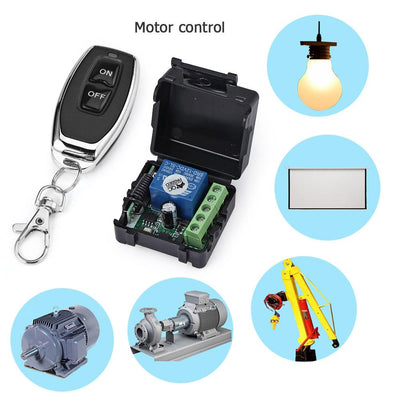 Interruptor de Control Remoto Inalámbrico 24V/12V Canal Único para Acceso Vehicular - Image 4