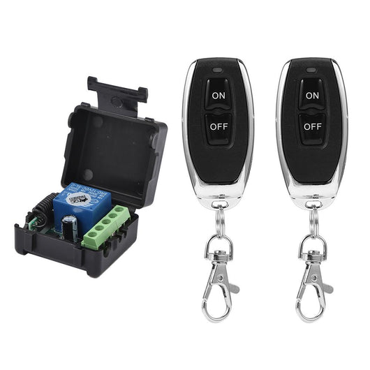 Interruptor de Control Remoto Inalámbrico 24V/12V Canal Único para Acceso Vehicular