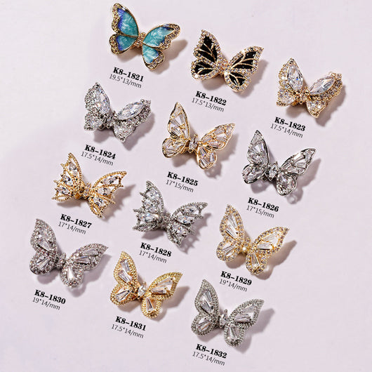 Joyería de Uñas con Mariposas Móviles y Efecto Brillante - Image 11