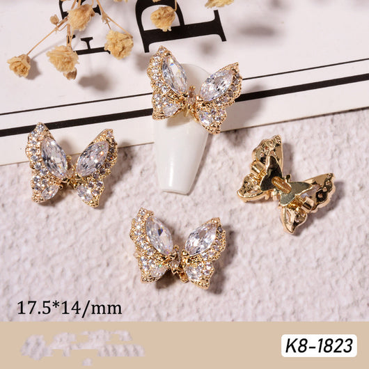 Joyería de Uñas con Mariposas Móviles y Efecto Brillante - Image 12
