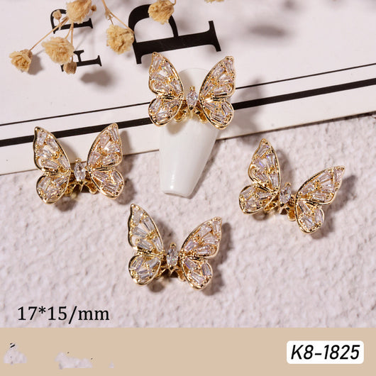 Joyería de Uñas con Mariposas Móviles y Efecto Brillante - Image 8