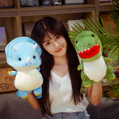 Mochila Infantil Dinosaurio T-Rex Tiranosaurio Peluche para Niños