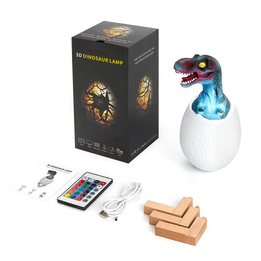 Lámpara Infantil LED Táctil Huevo de Dinosaurio - 16 Colores con Control Remoto - Image 4