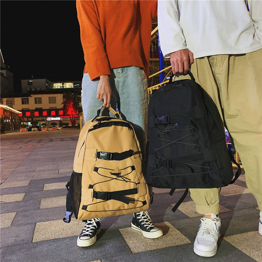 Mochila Pareja Casual con Cuerdas Trenzadas - Bolsa para Computadora Trendy - Image 6