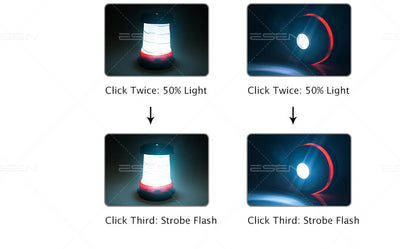 Lámpara Solar LED Portátil para Camping con Carga USB y Diseño Plegable - Image 9
