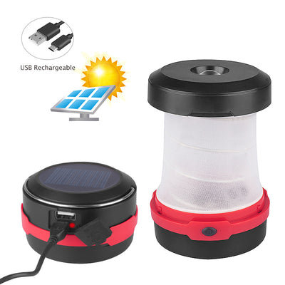 Lámpara Solar LED Portátil para Camping con Carga USB y Diseño Plegable - Image 15