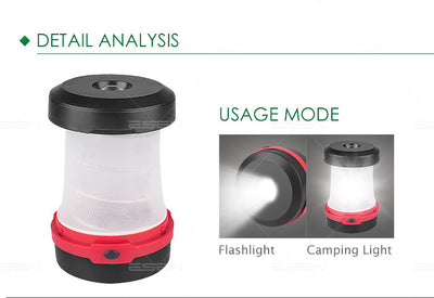 Lámpara Solar LED Portátil para Camping con Carga USB y Diseño Plegable - Image 17