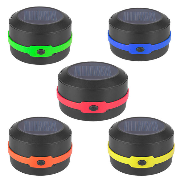 Lámpara Solar LED Portátil para Camping con Carga USB y Diseño Plegable