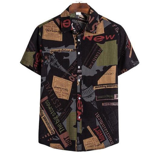 Camisa Hawaiana Suelta para Hombre - Estilo Retro Casual de Playa - Image 9