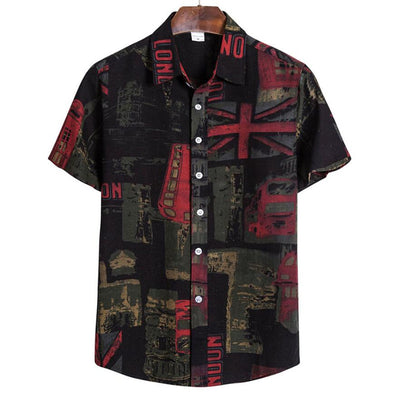 Camisa Hawaiana Suelta para Hombre - Estilo Retro Casual de Playa - Image 10