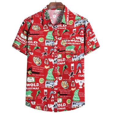 Camisa Hawaiana Suelta para Hombre - Estilo Retro Casual de Playa