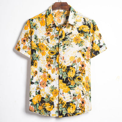 Camisa Hawaiana Suelta para Hombre - Estilo Retro Casual de Playa - Image 5