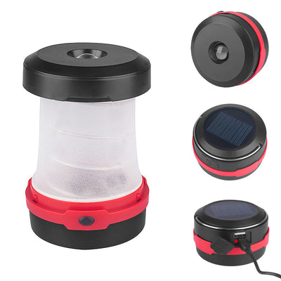 Lámpara Solar LED Portátil para Camping con Carga USB y Diseño Plegable - Image 4