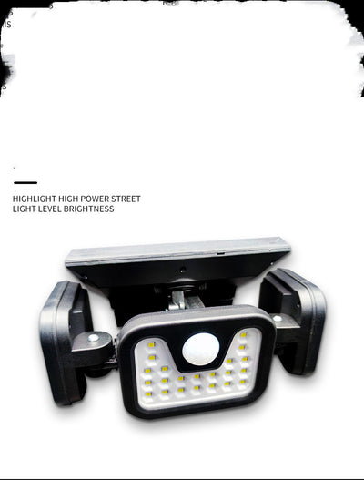 Lámpara Solar Giratoria 360° para Exteriores - Luz de Pared Triple Ajustable - Image 9