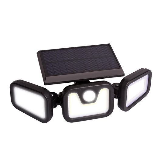 Lámpara Solar Giratoria 360° para Exteriores - Luz de Pared Triple Ajustable