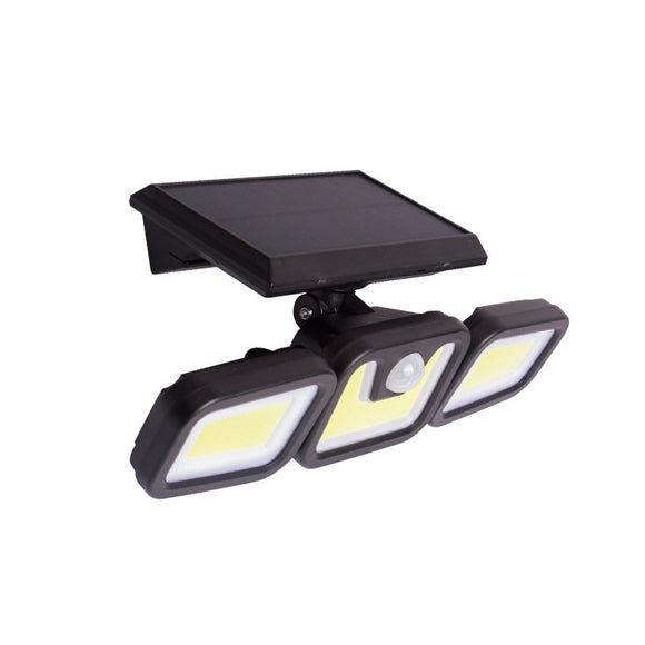 Lámpara Solar Giratoria 360° para Exteriores - Luz de Pared Triple Ajustable