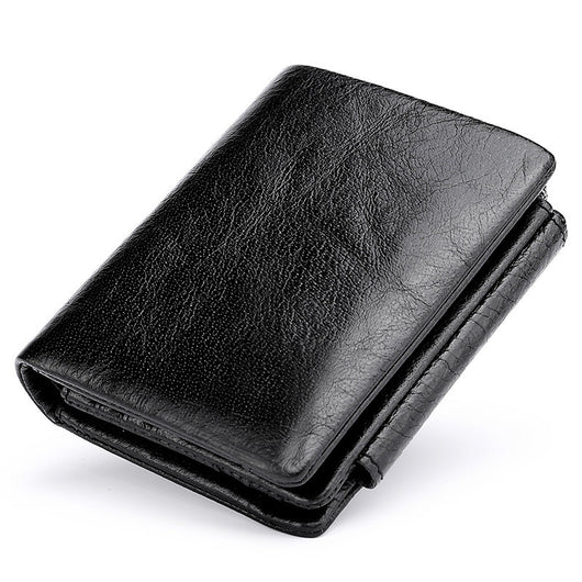 Monedero Retro de Cuero Genuino con Cierre de Hebilla Plegable - Image 14