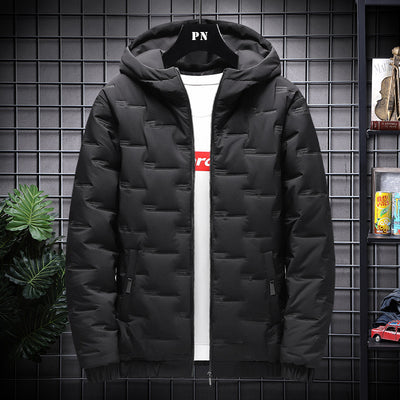 Chaqueta Corta de Algodón con Capucha para Hombre - Image 5