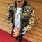 Chaqueta Casual Estampado Leopardo Slim Fit para Hombre - Estilo Europeo