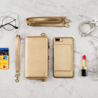 Funda Protectora para Móvil con Cremallera y Correa de Mano