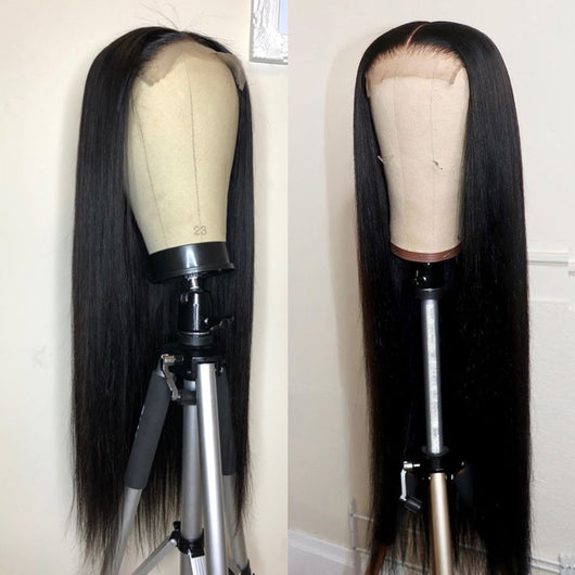 Peluca Frontal de Encaje Cabello Liso Largo Natural - Image 9
