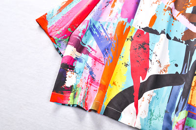 Kimono Japonés Unisex con Diseño Graffiti - Abrigo Protector UV Manga 3/4 Ligero - Image 4