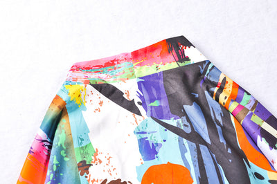Kimono Japonés Unisex con Diseño Graffiti - Abrigo Protector UV Manga 3/4 Ligero - Image 6