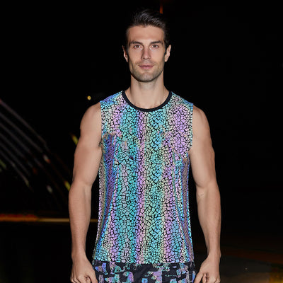 Chaleco Deportivo Reflectante para Hombre - Top Sin Mangas para Correr y Fitness - Image 6