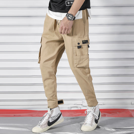 Pantalones Cargo Hombre 9/10 Multibolsillo Tendencia Premium