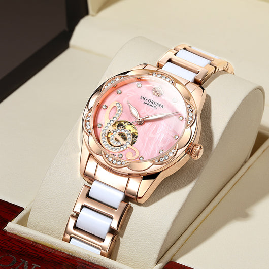 Reloj Mecánico de Lujo para Mujer con Cerámica Premium - Image 11