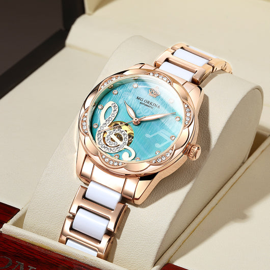Reloj Mecánico de Lujo para Mujer con Cerámica Premium - Image 2