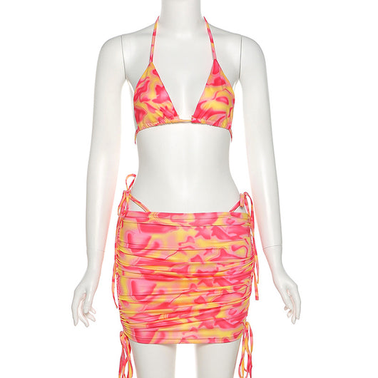 Conjunto de Verano Elegante: Chaleco Ajustado + Falda Mini Casual para Mujer - Image 6
