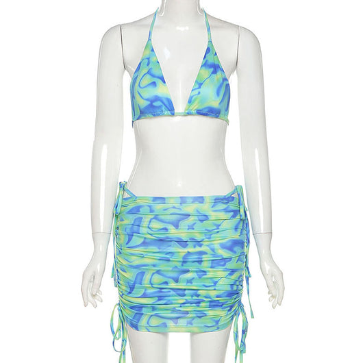 Conjunto de Verano Elegante: Chaleco Ajustado + Falda Mini Casual para Mujer - Image 8