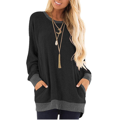 Sudadera de Invierno con Costuras Contrastantes - Manga Larga Casual - Image 14