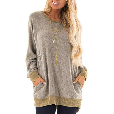 Sudadera de Invierno con Costuras Contrastantes - Manga Larga Casual - Image 16