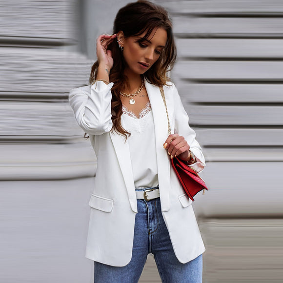Blazer Casual de Temperamento Suave