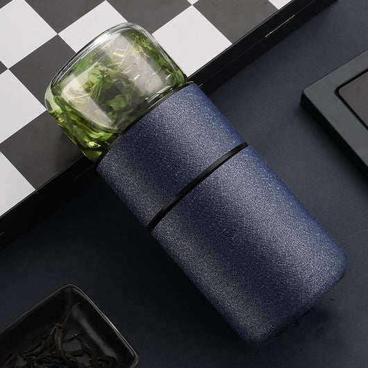 Taza Infusora de Acero Inoxidable con Colador Integrado