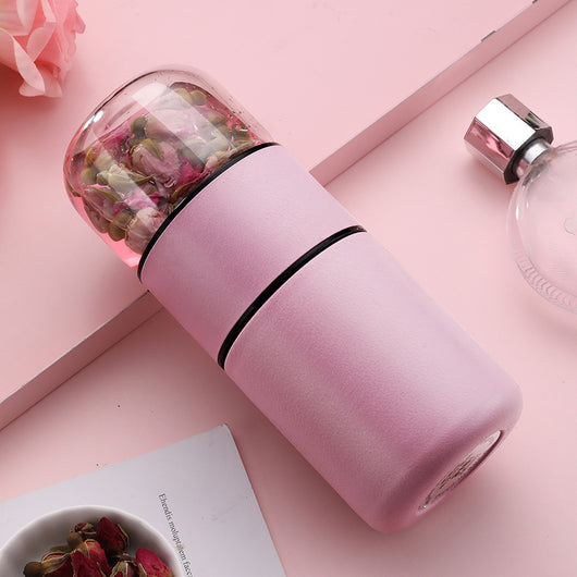 Taza Infusora de Acero Inoxidable con Colador Integrado - Image 3